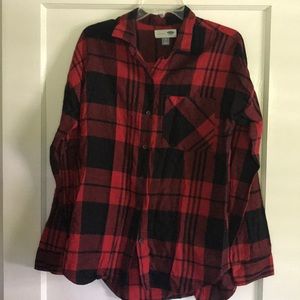 Old Navy plaid, flannel shirt